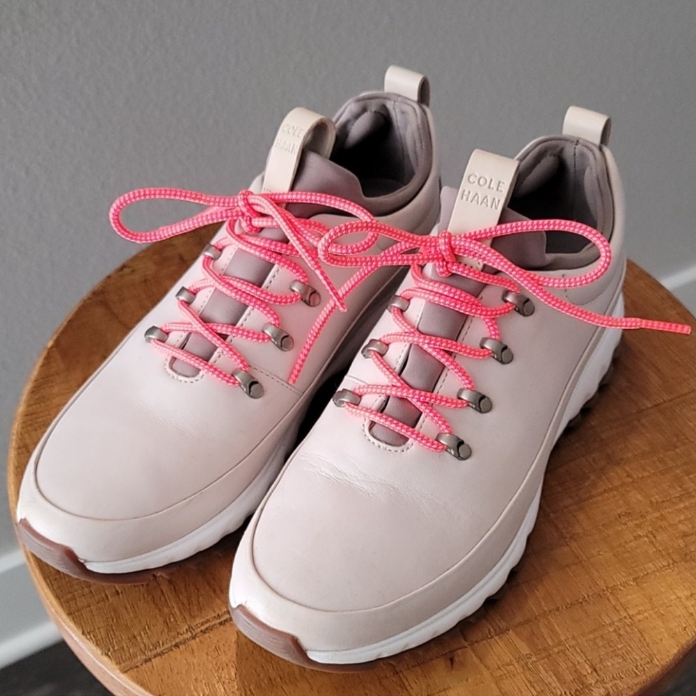 Cole Haan grand os explore white leather shoes - Picture 2 of 5